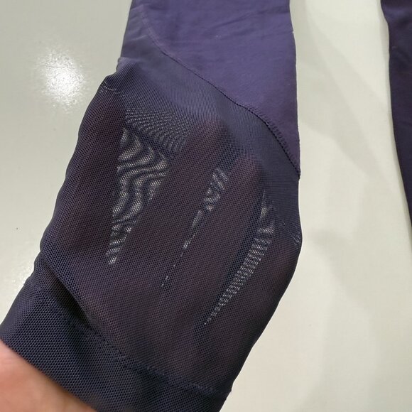 Gymshark Dry Full Length Leggings Purple Athletic Pants Cutout Mesh Size M - Picture 7 of 9